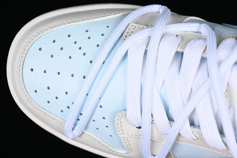 All categories Nk SB Dunk series Nk SB Dunk Low low-top sneakers Nk Dunk Low milk blue customized version of deconstructed strap casual sneakers DD1503-123